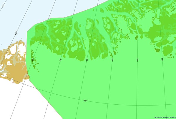 Map 6: North-West borders including Petermann Glacier